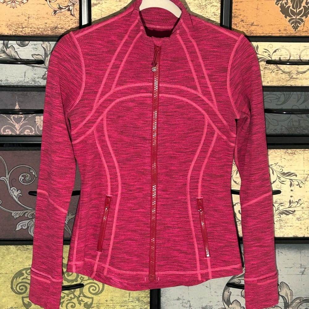 Vibrant Pink Zip-Up Utility Jacket